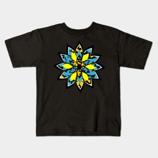 Joy and a tropical flower Kids T-Shirt
